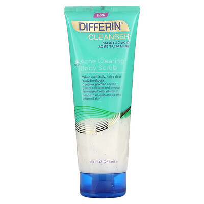 

Differin, Acne Clearing Body Scrub, 8 fl oz (237 ml)