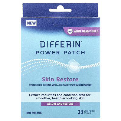Product Image for Differin, Power Patch, Skin Restore , 23 Clear Patches