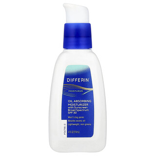 Differin, 含抗晒霜的吸油保湿乳，SPF 30，4 液量盎司（118 毫升）