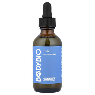 BodyBio, Liquid Mineral Zinc, 2 fl oz (59 ml)