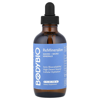 BodyBio, Remineralizare, Macro + Micro Minerale, 4 fl oz (118 ml)