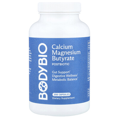 Product Image for BodyBio, Calcium Magnesium Butyrate, 250 Capsules