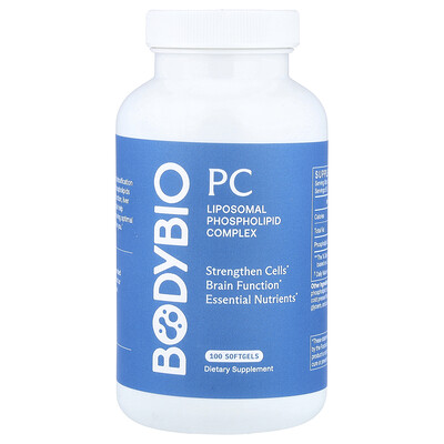 BodyBio, PC, Complejo de fosfolípidos liposomales, 100 cápsulas blandas (650 mg por cápsula blanda)