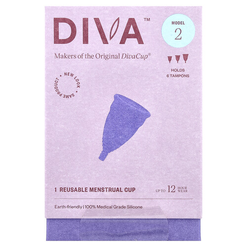 Diva International, DivaCup, Model 2, 1 herbruikbare menstruatiecup