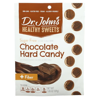 Купить Dr. John's Healthy Sweets Шоколадная карамель с клетчаткой, без сахара, 109 г (3, 85 унции)