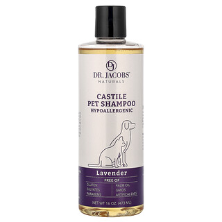 Dr. Jacobs Naturals, Castile Pet Shampoo, Lavender, 16 oz (473 ml)