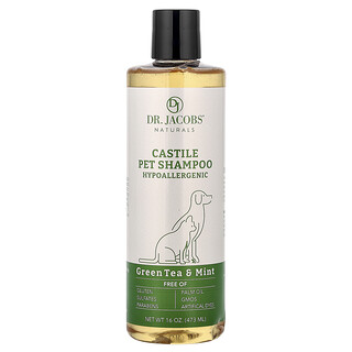 Dr. Jacobs Naturals, Castile Pet Shampoo, Green Tea & Mint, 16 oz (473 ml)