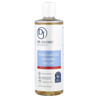 Dr. Jacobs Naturals, Pure Castile Eczema Relief, Baby Wash & Shampoo, Fragrance-Free, 473 ml (16 oz)