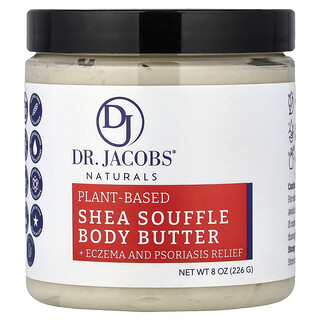 Dr. Jacobs Naturals, Plant-Based Shea Soufflé Body Butter, Fragrance Free, 8 oz (226 g)