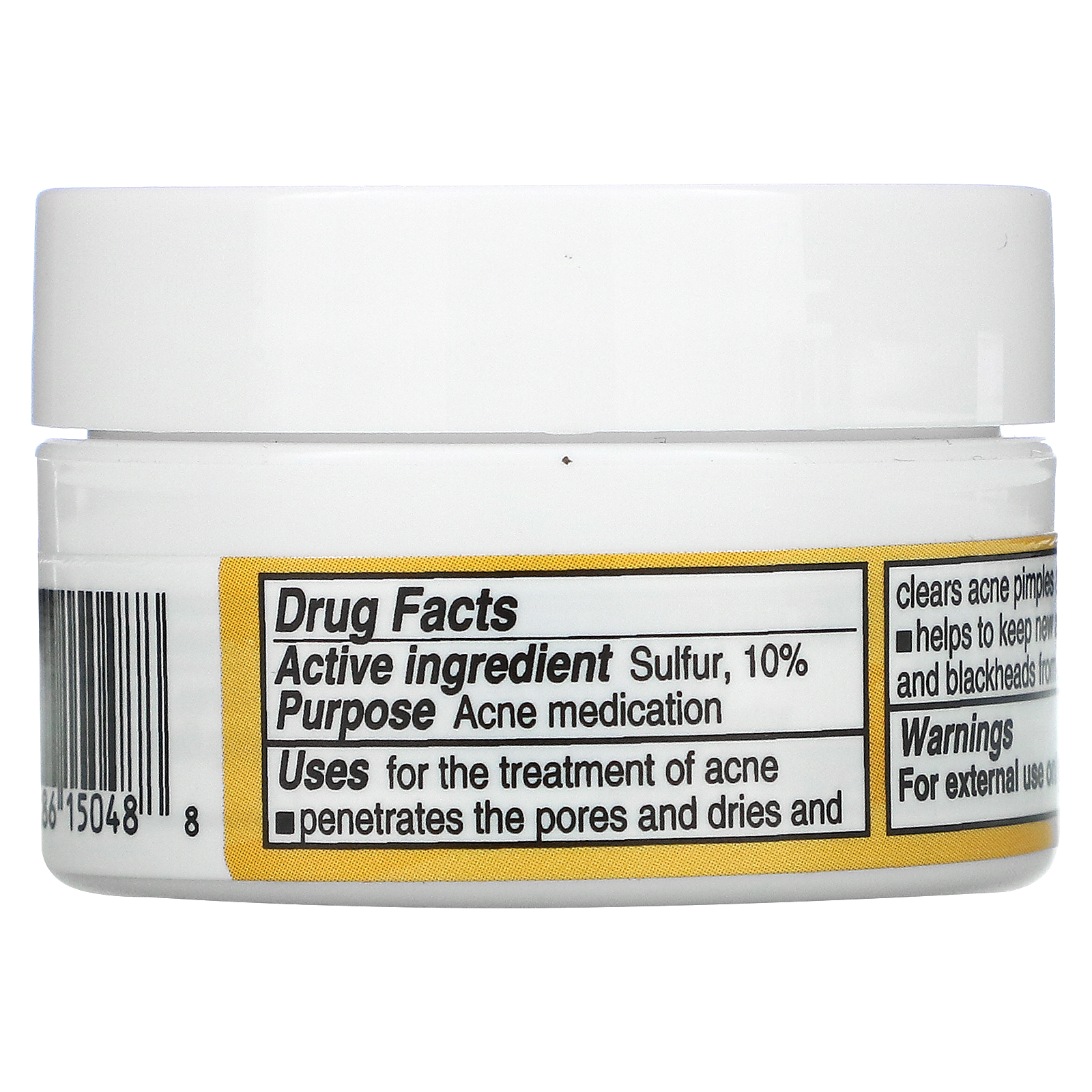 De La Cruz Sulfur Ointment Acne Medication Maximum Strength 0 21 Oz 6 G Iherb