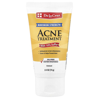 De La Cruz, Baume, Traitement de l'acné avec 10 % de soufre, Efficacité maximale, 74 g