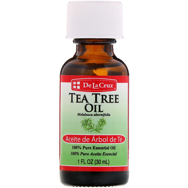 De La Cruz‏, Tea Tree Oil, 100% Pure Essential Oil, 1 fl oz (30 ml)