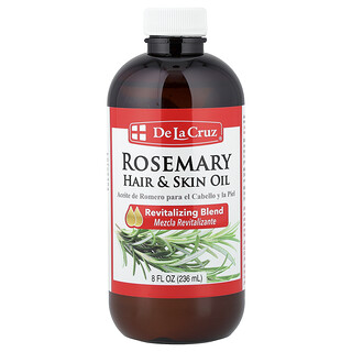 De La Cruz, Rozmarýnový vlasový a kožní olej, 236 ml (8 fl oz)