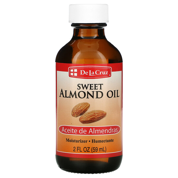 De La Cruz, Sweet Almond Oil, Moisturizer, 2 fl oz (59 ml)