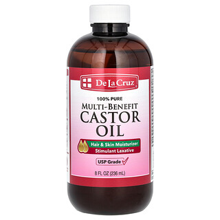 De La Cruz, Aceite de ricino 100 % puro con múltiples beneficios, 236 ml (8 oz. líq.)