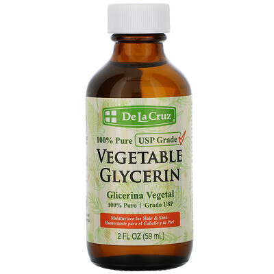 De La Cruz Vegetable Glycerin, 2 fl oz (59 ml)