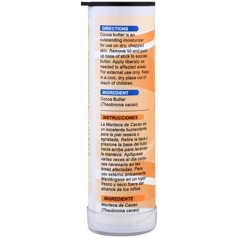De La Cruz, 100 Cocoa Butter Stick, 1 oz (28 g)