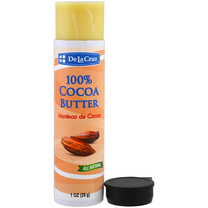 De La Cruz, 100 Cocoa Butter Stick, 1 oz (28 g)
