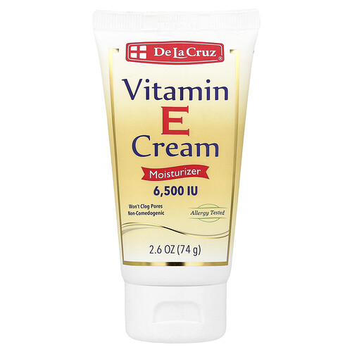 De La Cruz, Vitamin E Cream, Vitamin-E-Creme, 74 g (2,6 oz.)