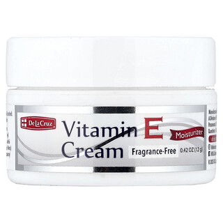 De La Cruz, Crème à la vitamine E, Sans parfum, 12 g
