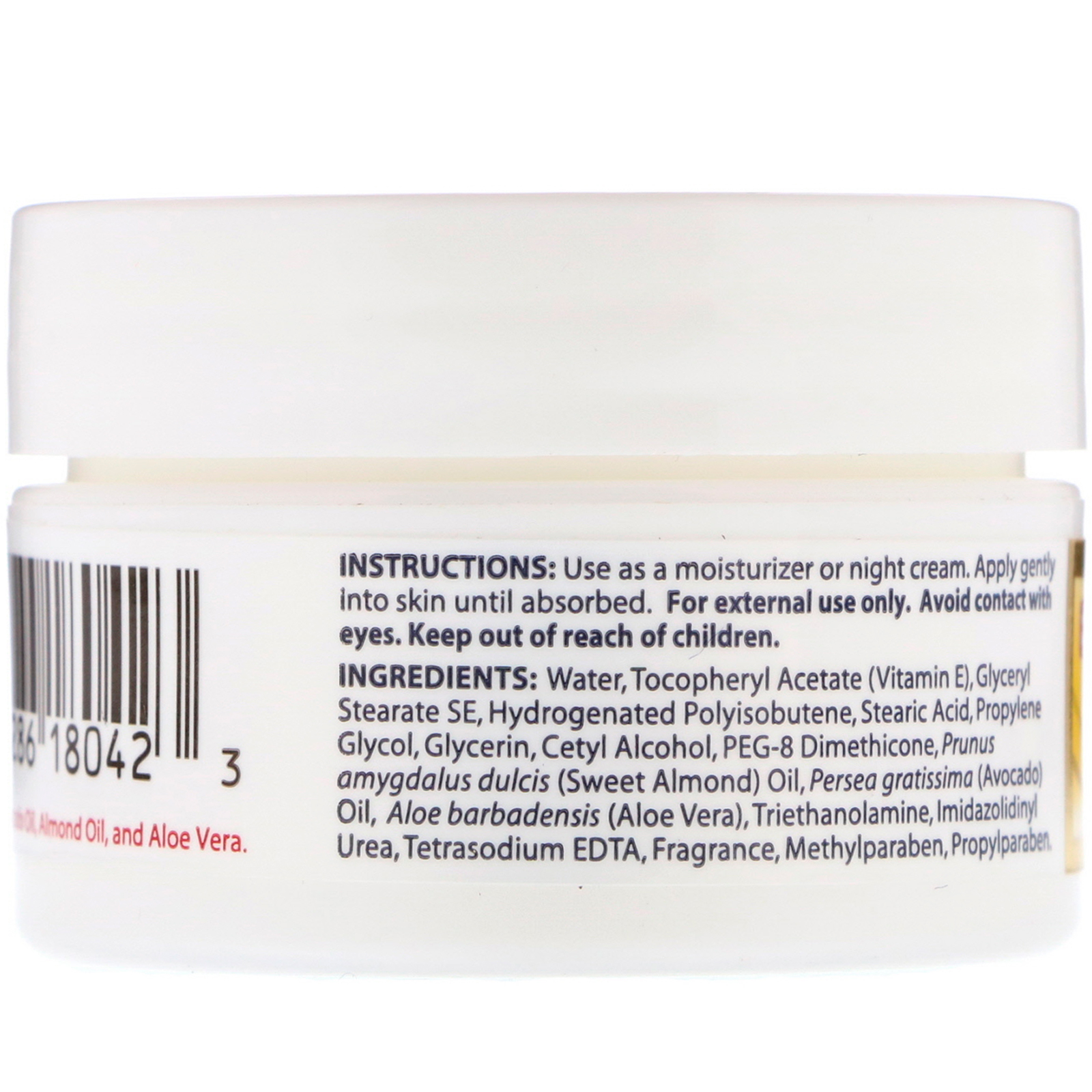 de la cruz moisturizer vitamin e cream