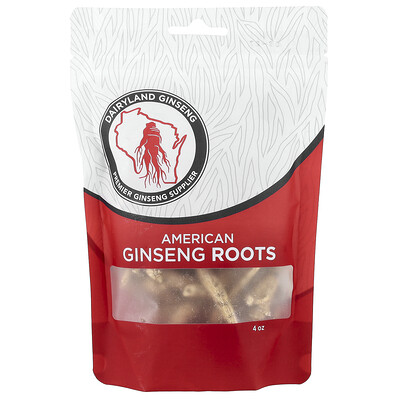 Dairyland Ginseng, Raíces de ginseng americano, 4 oz