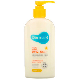 Отзывы о Derma:B, Everyday Sun Block, SPF 50+ PA++++, 6.7 fl oz (200 ml)
