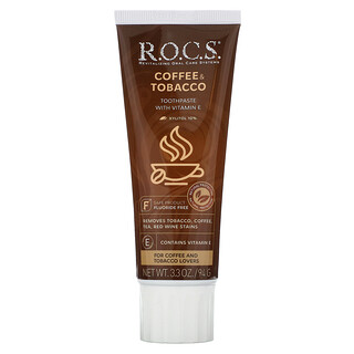 R.O.C.S., 咖啡和烟草牙膏，3.3 盎司（94 克）