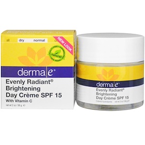 Derma E, Even Tone Brightening Day Cream, SPF 15, 2 oz (56 g)