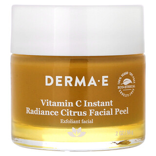 DERMA E, 維生素 C 即時亮采柑橘面部去角質，2 盎司（56 克）