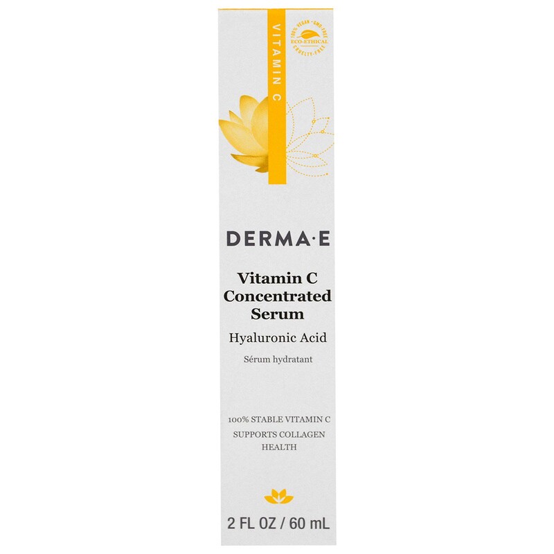 Derma E, Vitamin C Concentrated Serum, Hyaluronic Acid, 2 fl oz (60 ml