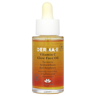 DERMA E, Ulei de față cu vitamina C Glow, 1 fl oz (30 ml)