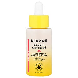 DERMA E, Huile éclatante pour le visage à la vitamine C, 30 ml