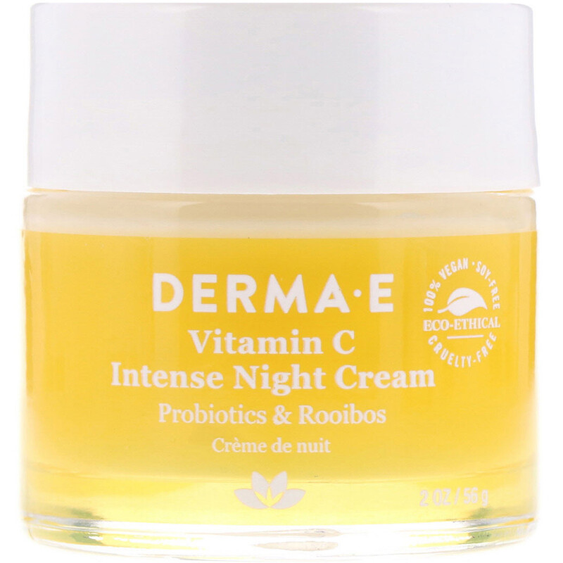 Derma E, Vitamin C Intense Night Cream, Probiotics & Rooibos, 2 oz (56 ...