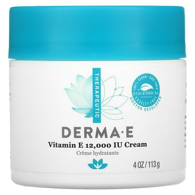 Купить Derma E крем с витамином E, 12 000 МЕ, 113 г (4 унции)