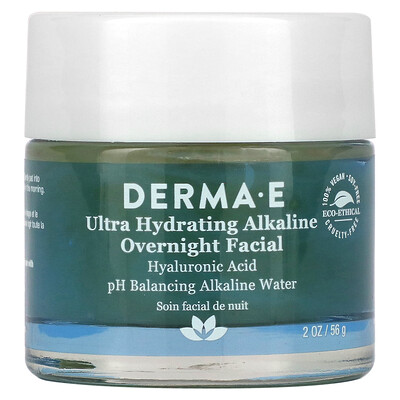 DERMA E ультра увлажняющая щелочная ночная маска для лица, 56г (2унции)