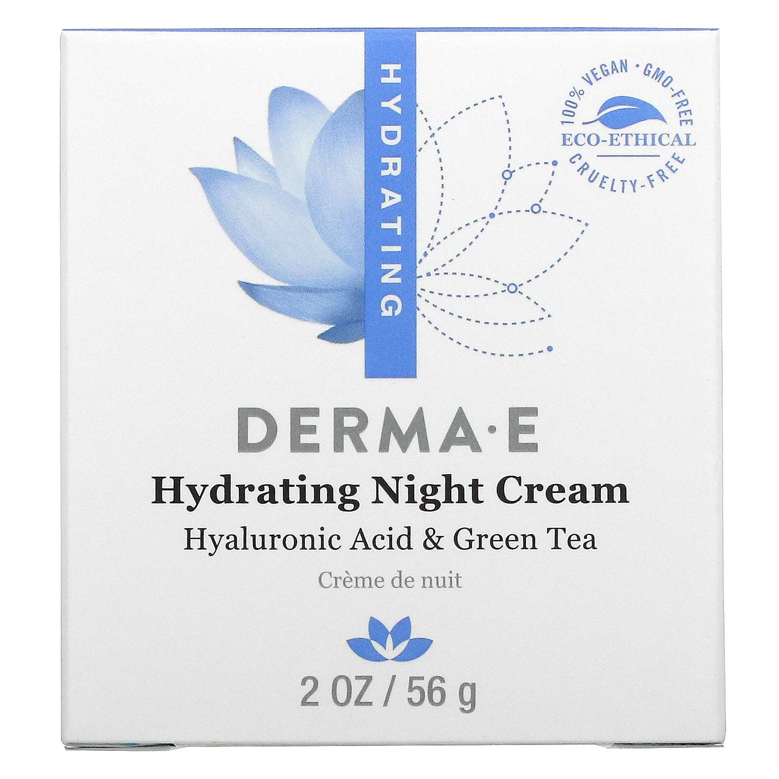 Derma E, Hydrating Night Cream, 2 oz (56 g) - iHerb