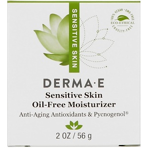 Derma E, Увлажняющее средство для чувствительной кожи, без масла, 2 унц. (56 г)