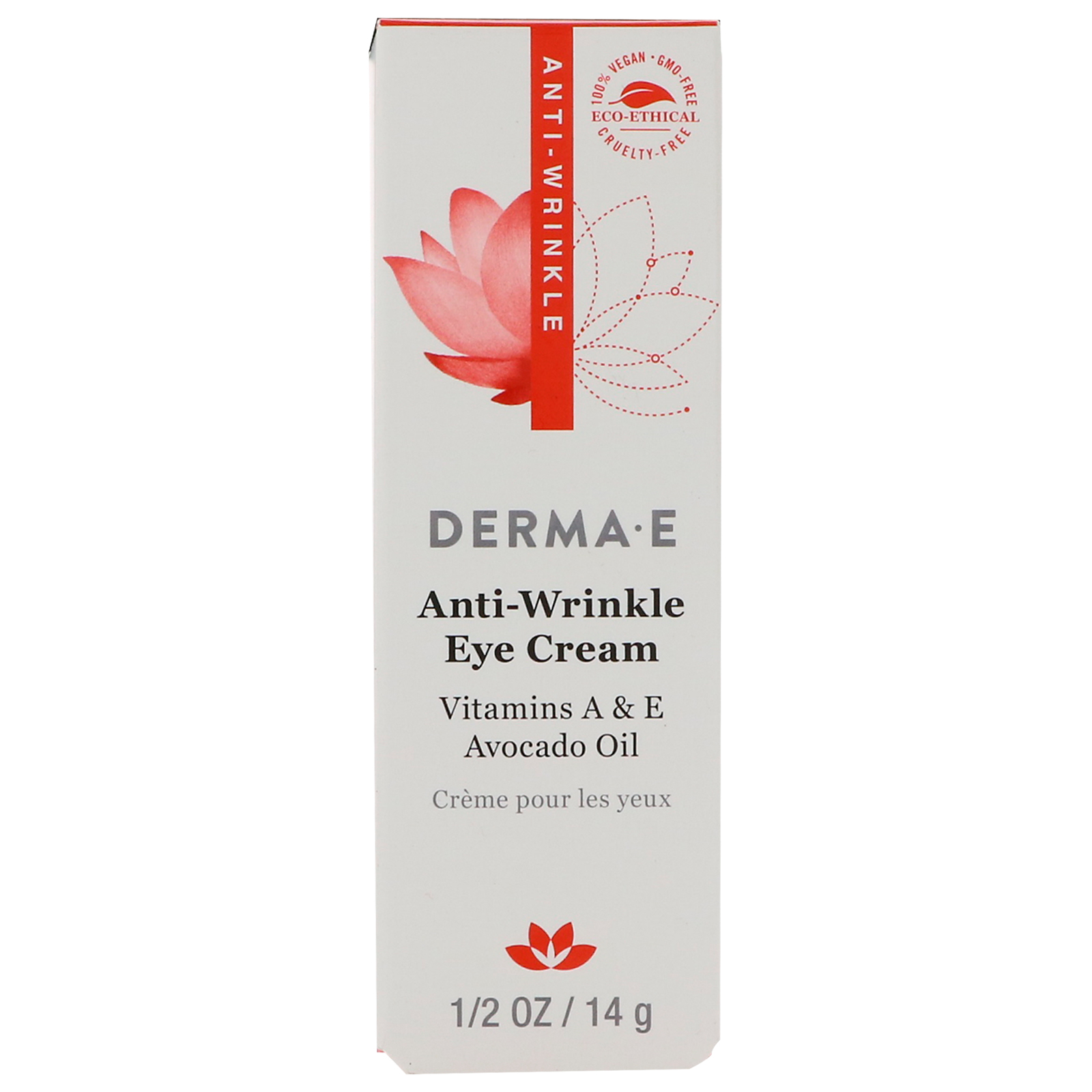 Derma E AntiWrinkle Eye Cream 1 2 oz 14 g CrueltyFree, EcoFriendly