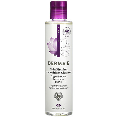 Derma E укрепляющее очищающее средство для кожи с антиоксидантами, 175 мл (6 жидк. унций)