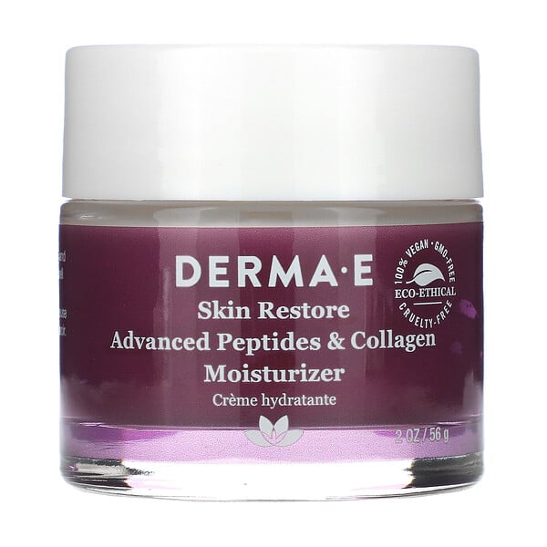 Derma E, Advanced Peptides & Collagen Moisturizer, verbesserte Peptide und Feuchtigkeitspflege mit Kollagen, 56 g (2 oz.)