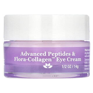DERMA E, Advanced Peptides & Flora-Collagen Eye Cream, hochentwickelte Peptide und Flora-Kollagen-Augencreme, 14 g (1/2 oz.)