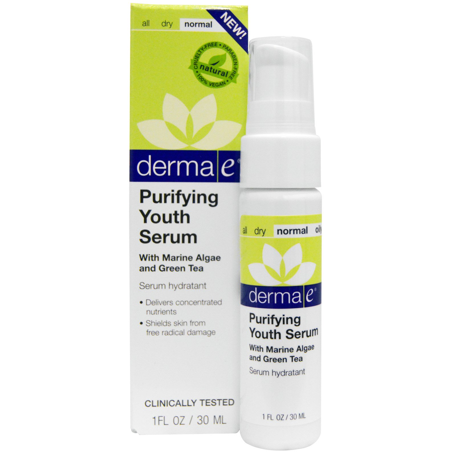 Derma E, Purifying Youth Serum, 1 fl oz (30 ml) iHerb