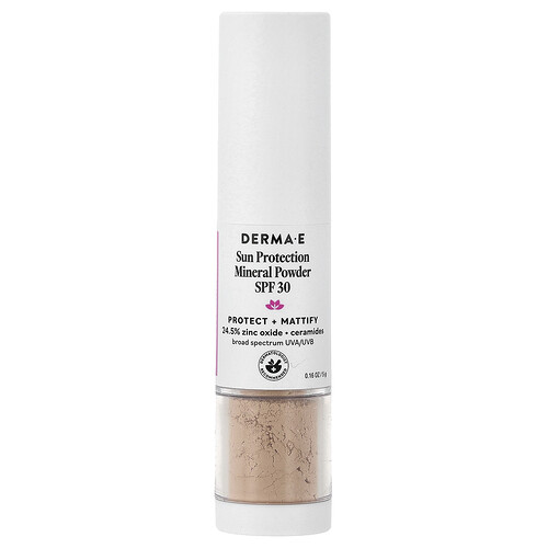 DERMA E, Essentials, Sun Protection Mineral Powder, Sonnenschutz-Mineralpulver, LSF 30, 5 g (0,16 oz.)