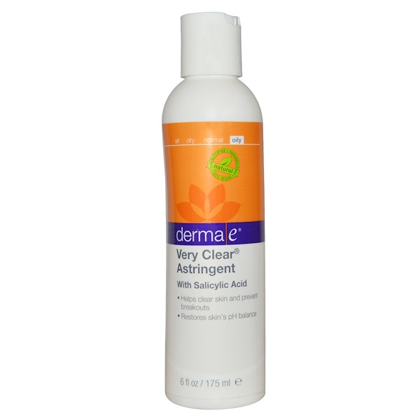 Derma E, Very Clear Astringent, With Salicylic Acid, 6 fl oz (175 ml