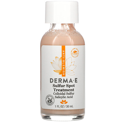 Купить Derma E Sulfur Spot Treatment, 1 fl oz (30 ml)