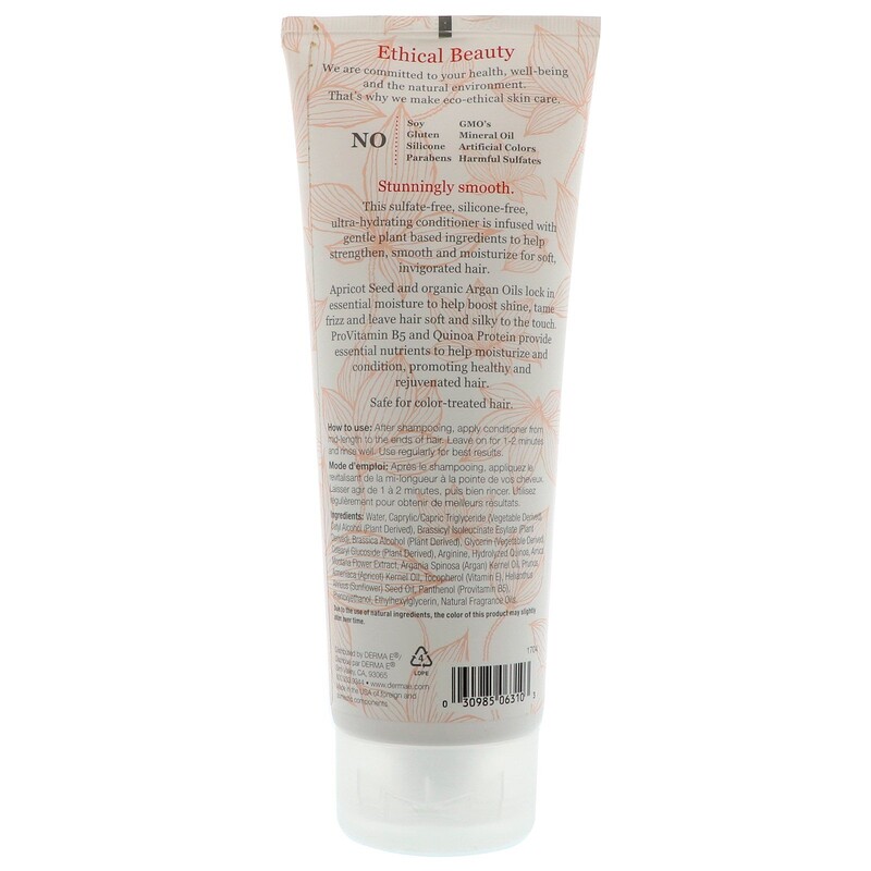 Derma E Nourishing Conditioner Hydrate And Smooth Apricot And Argan Oils