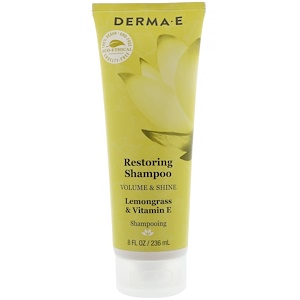Derma E, Restoring Shampoo, Lemongrass & Vitamin E, 8 fl oz (236 ml)