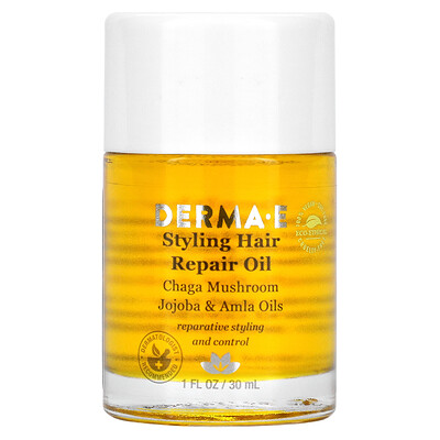 Купить Derma E масло для укладки, восстанавливающее здоровье волос, 30 мл (1 жидк. унция)