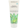 Derma E, ビタミンE 集中治療シアボディローション、無香料、8液量オンス(227 ml)